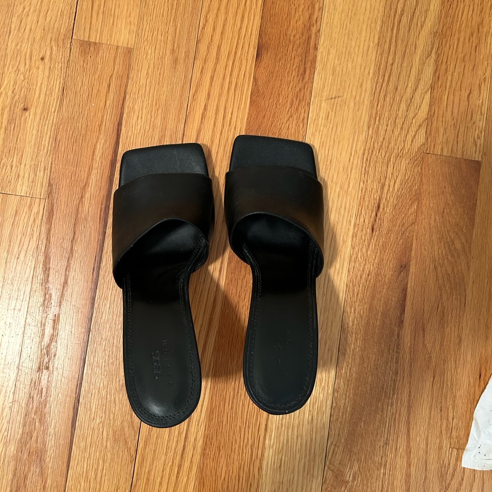 ASOS open toe mules